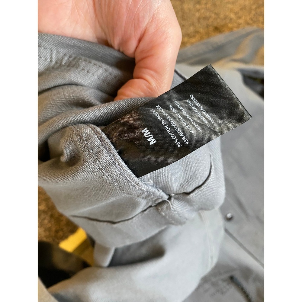 Tony Hawk Hooded Chore Jacket Snap Front Gray Work Shirt Medium Skater Indie 90s - Picture 6 of 9
